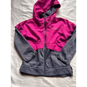 Columbia Women's Outshield Fleece Full Zip Jacket - XS- Pink/Gray